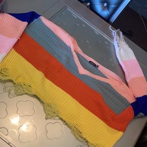 Cropped Knitted Sweater